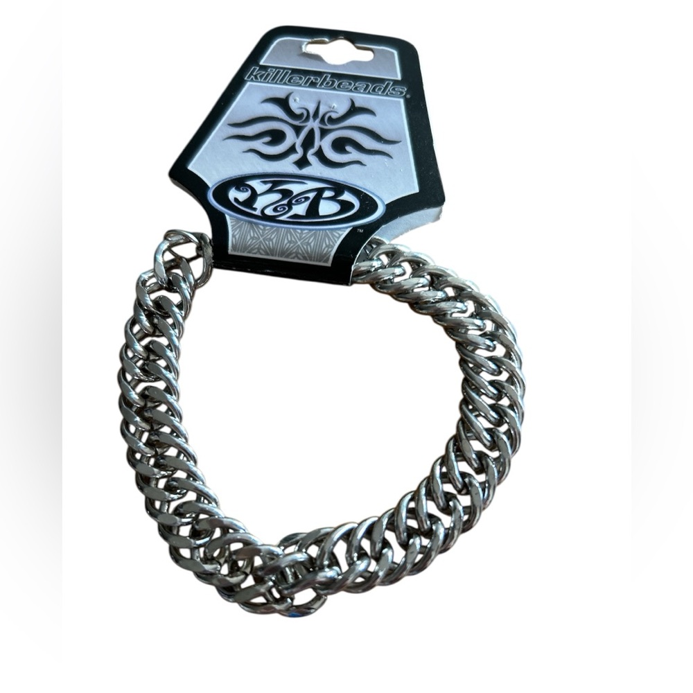 Killer beads brand Silver toned  Chain Bracelet